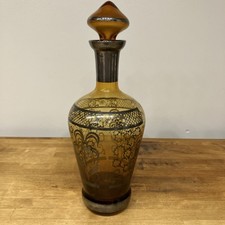 Bottiglia ambra vintage con