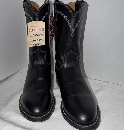 Stivali justin pelle nera - justin,