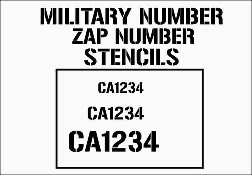 Zap numero stencil - numero,