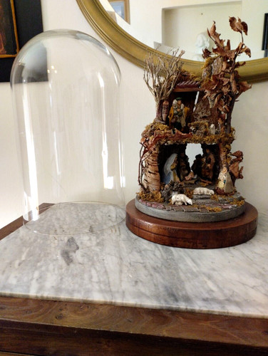 Presepe campana vetro - in,