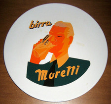 PIATTO Pubblicitario BIRRA MORETTI in porcellana - Vassoio da collezione