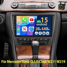 Per Mercedes Benz Classe E W211 W219 Autoradio Android15 GPS Nav WIFI CarPlay cam