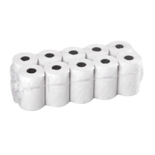 10 pz Rotoli carta termica 57mm x 18m per POS CASSA SCONTRINO BILANCIA 55 g/m²