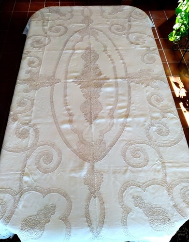 Tovaglia lino ecrū pizzo di - ecrū,