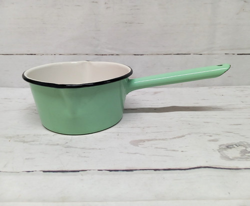 Vintage mint blue - mint, enamel