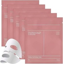 5 Pezzi Bio Mask Collagen, Maschera Viso Coreana Overnight, Real Deep Maschera 