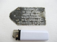 Luftwaffe Flugzeugrad Avvertimento Scudo per Ruote Freno a Tamburo FW-190 Me-109