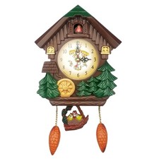 Incantevole Casa Foresta Orologio a Cucù Design Accattivante Cronometraggio Aff
