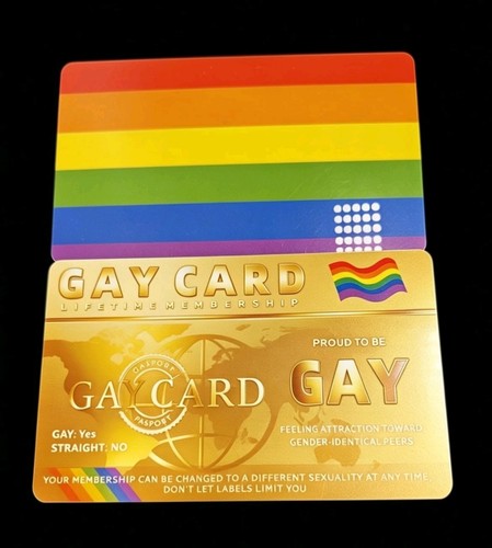 Gay card pvc - ,