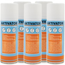 5x Attivatore Spray Colla Secondi Super Adesivo Bomboletta Spray 200ml Spray Attivatore