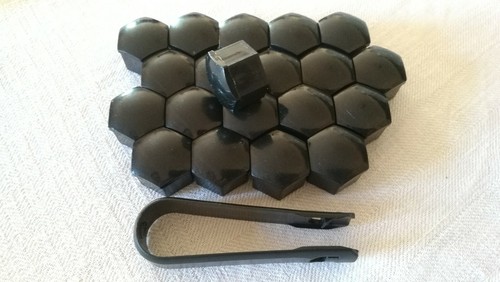 Copribulloni 17mm neri 20pz - ,