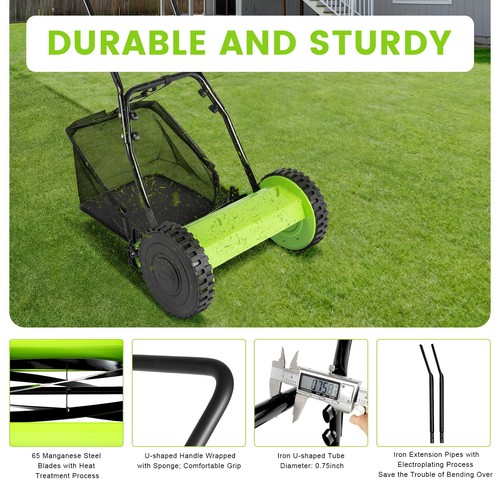 Inch manual lawn mower - lawn,
