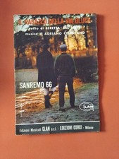 ADRIANO CELENTANO il Ragazzo Della Via Gluck SPARTITO SHEET MUSIC CLAN