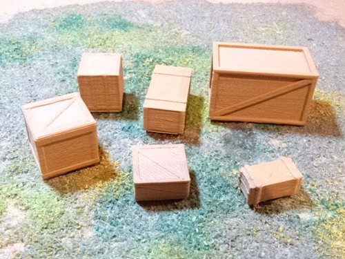 Wooden crates gauge - crates, (6