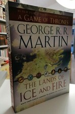 A Game of Thrones MARTIN The Lands of Ice and Fire poster Trono di spade Bantam
