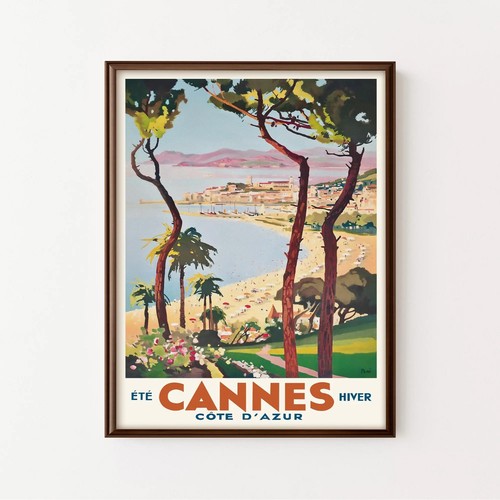 Poster viaggio cannes - poster,