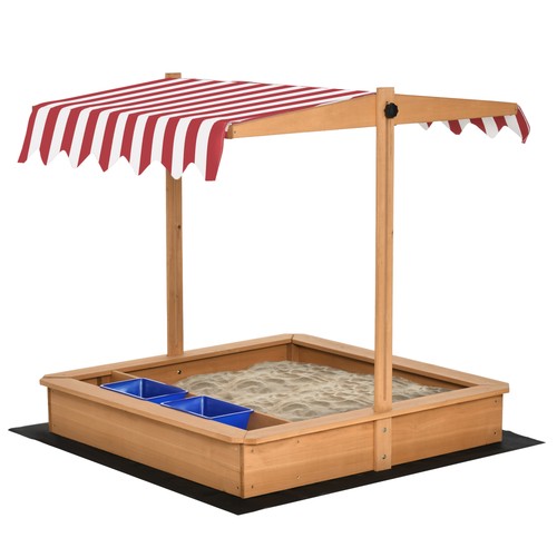 Outsunny sabbiera legno per - sabbiera,