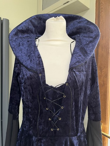 Vestito donna vampiro blu navy