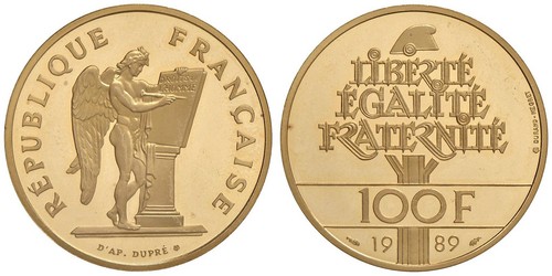 100 franchi 1989 - 100,