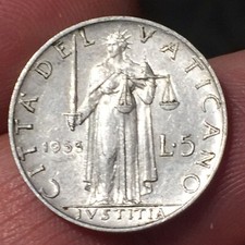 Vaticano Papa Pio XII moneta 5