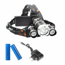 LAMPADA FRONTALE 3 IN 1 LED PILE RICARICABILE AUTO TORCIA DA TESTA SPORT PESCA
