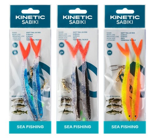 Kinetic sabiki soft tail - kinetic,