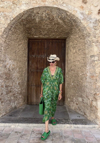 Abito donna zara - verde, scollo