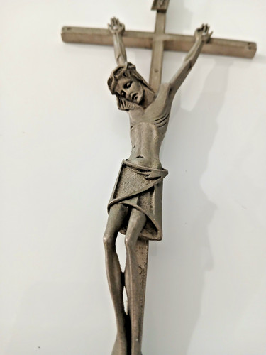 Antico creocifisso metallo - antico, in