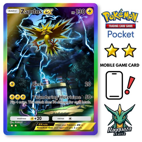 Pokemon tcg pocket zapdos ex - pocket,