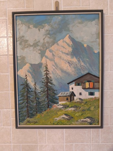 Quadro dipinto olio tavola - quadro,