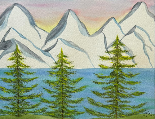 Pittura acquerello 11x14 mat - pittura,