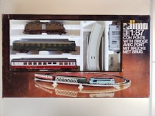 LIMA TRENO PASSEGGERI CON PONTE FERROVIARIO - E424.143 CON LUCI - Scala H0 1:87
