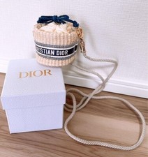 Christian Dior Straw pouch