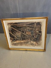 Aldo RAIMONDI (1902-1998) - Cane a riposo Acquerello - Con data, Firmato a mano