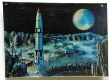Cartolina 3D - Spazio Luna
