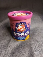 Vintage 1988 Kenner VERO Ghostbusters Viola Ecto-Plazm slime can RARO senza giocattolo
