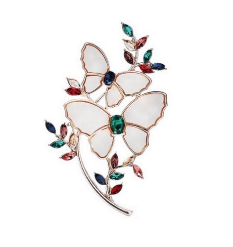 Spilla farfalla fiore donna - ,