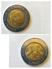 Moneta 500 Lire Città del Vaticano 1988 Giovanni Paolo II La Trinità