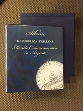 ABAFIL Album / Raccoglitore CARAVEL per monete EMESSE in ARGENTO DAL 1958 2001