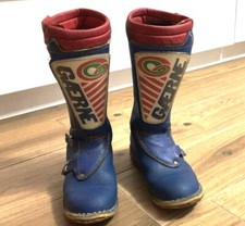 Rare 80's GAERNE mx boots vintage leather motocross enduro 42 No De Coster Sidi