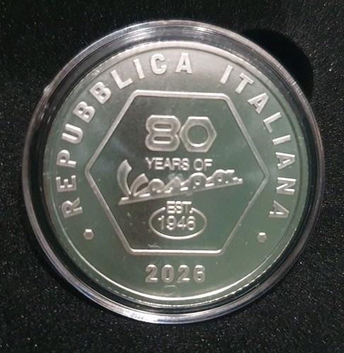 Italia 2026 euro - 5, argento