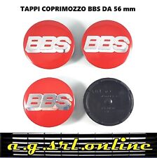 TAPPI COPRIMOZZO BBS ROSSO CROMO BORCHIE CERCHI LEGA DA 56 mm