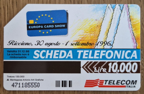 Telecom scheda telefonica 1996 - telecom,