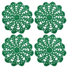4 Pezzi Centrini in Cotone