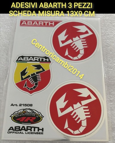 Adesivi abarth auto moto f12 - abarth,