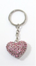Portachiavi Cuore con Strass