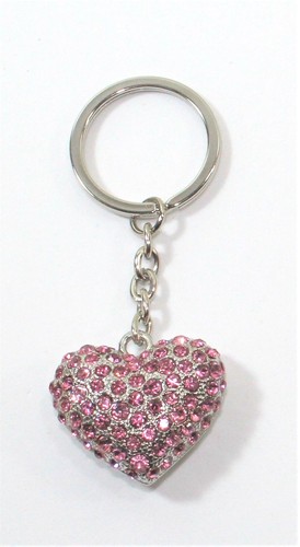 Portachiavi cuore con strass - portachiavi,