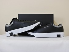 Armani Exchange scarpa uomo sneakers ecopelle logo sul tacco taglia 13 nuova con scatola