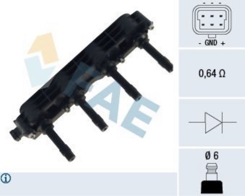 Bobina encendido fae - de,
