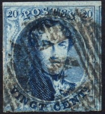 BELGIO 1858 - 11a - Leopoldo I